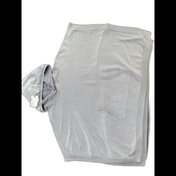 Barefoot Dreams Hooded Poncho OS Lilac Cotton Oversized Sleeveless Lounge NWT - Picture 12 of 12